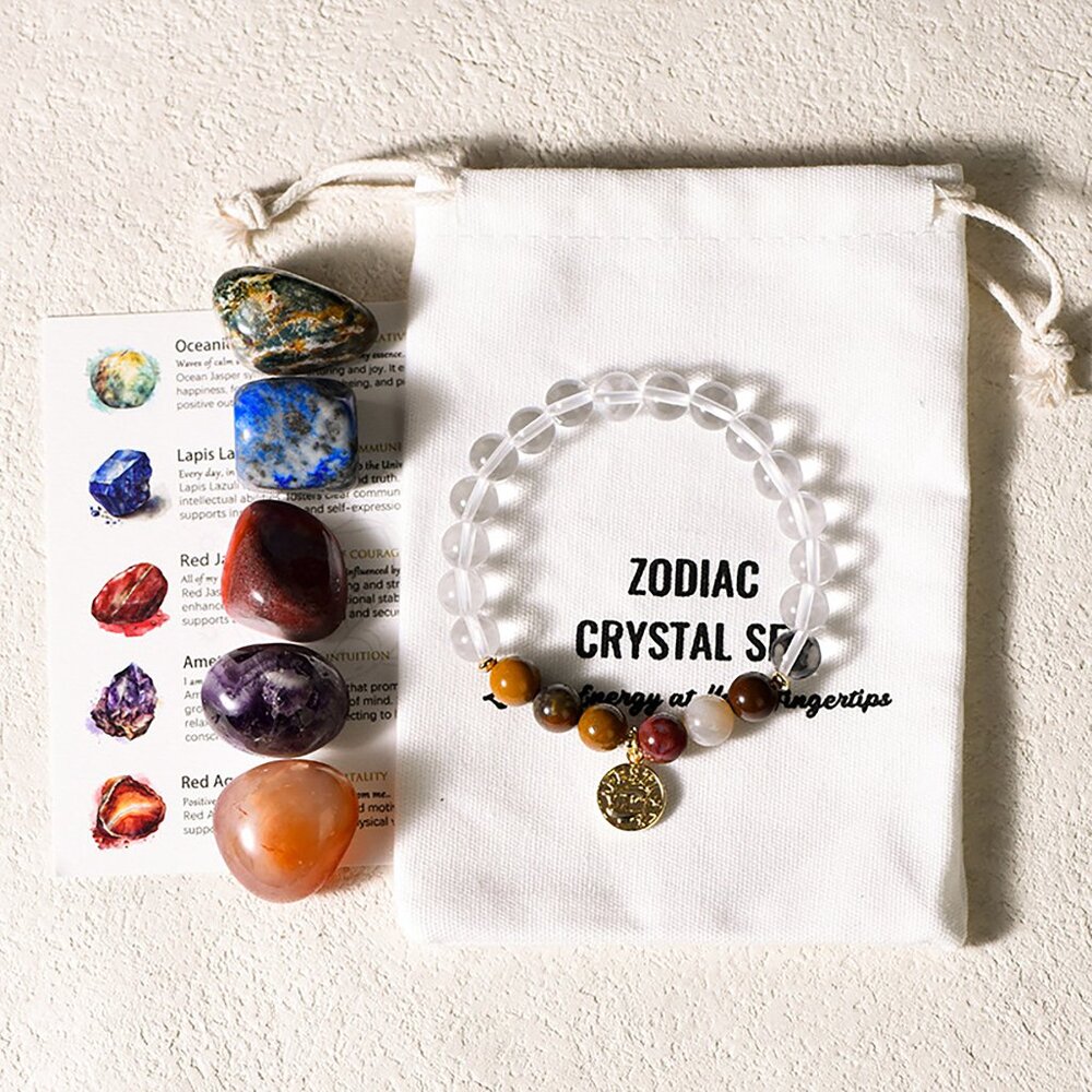 Healing Crystal Chakra Bracelet for Women Men